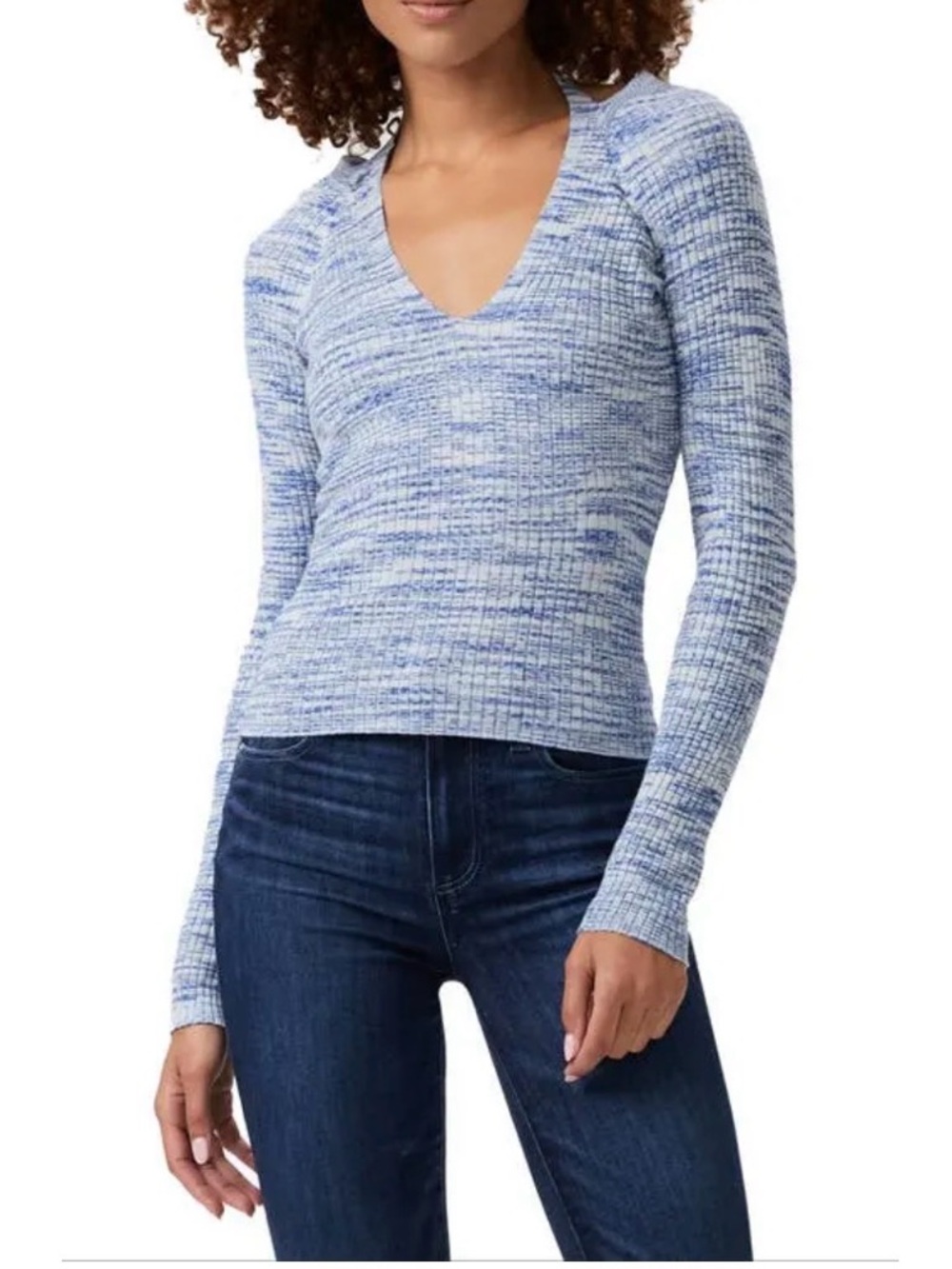 PAIGE Kira Space Dye Halter Sweater – Ocean Breeze Multi Sz XS